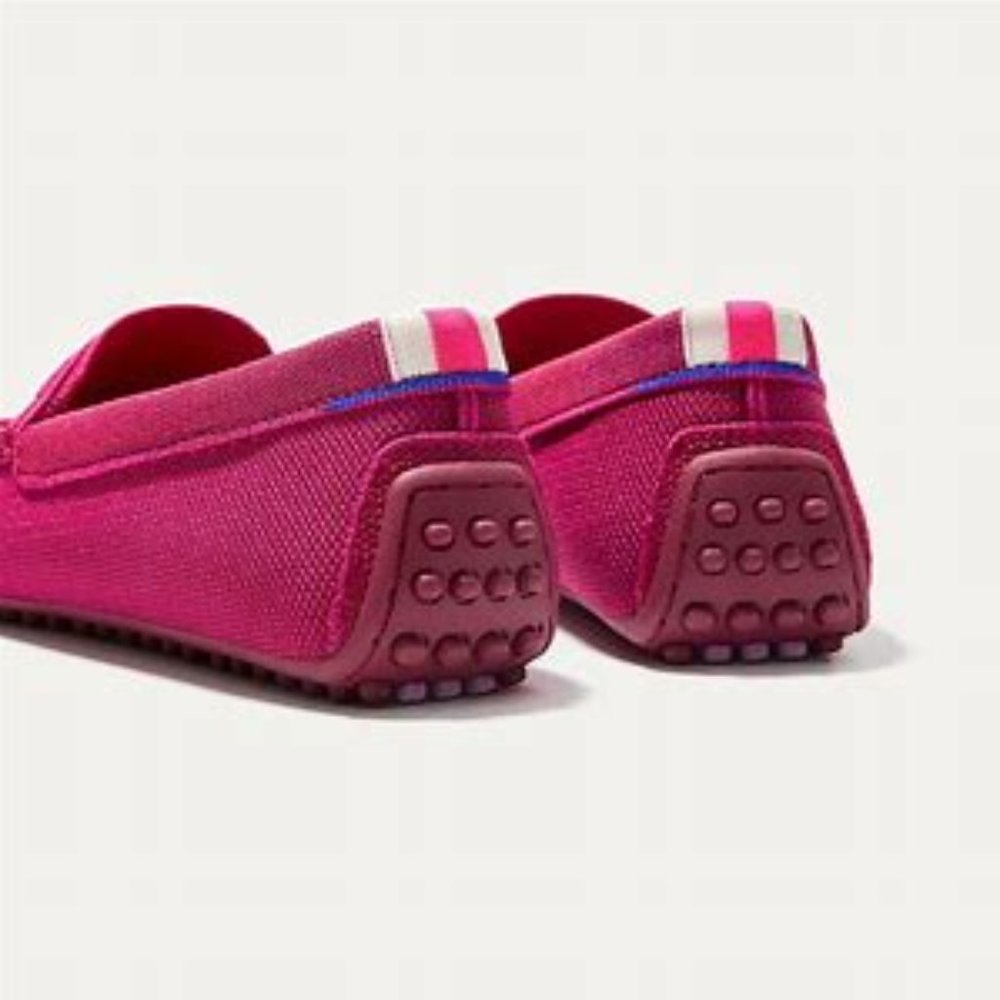 Rothy's Bright Rasperry *RARE* Driving Loafers Size 9 EUC